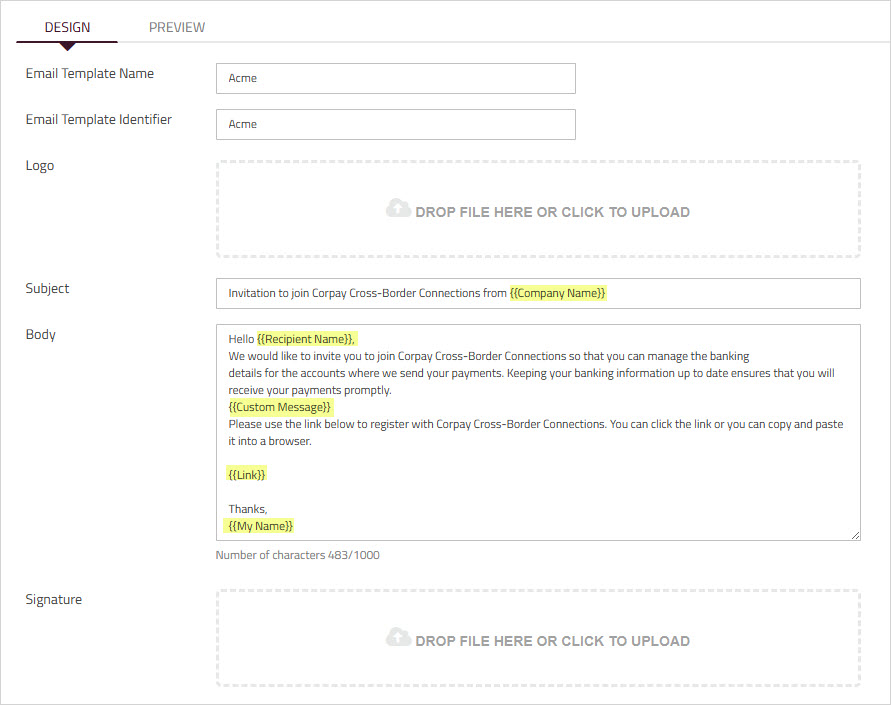 Creating custom email templates