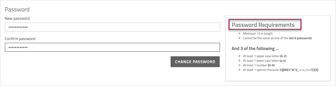 Password fields