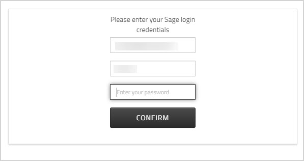 Sage Intacct credentials