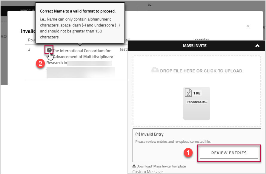Connections review and fix errors