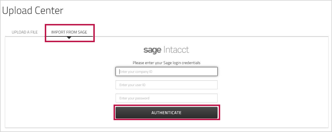 Sage Authentication 