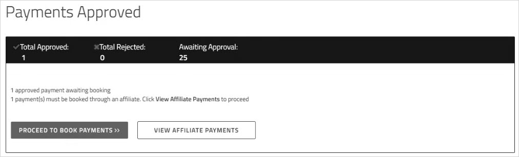 View Affiliate Payments