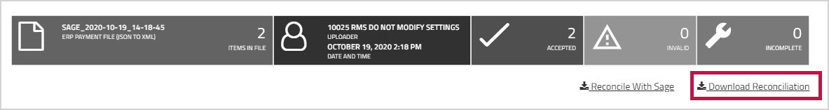 Download Reconciliation for Sage